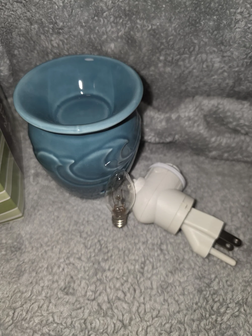 Waves Blue Ceramic Lantern Oil Warmer - Unbranded